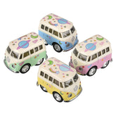 2" Die-Cast Pull Back Mini Bus – Assorted Colourful Toy Cars for Fun Collecting
